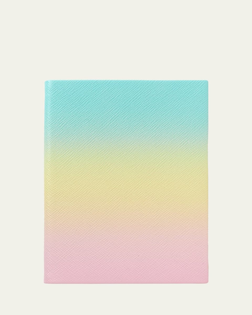 Rainbow Soho Notebook in Panama Leather